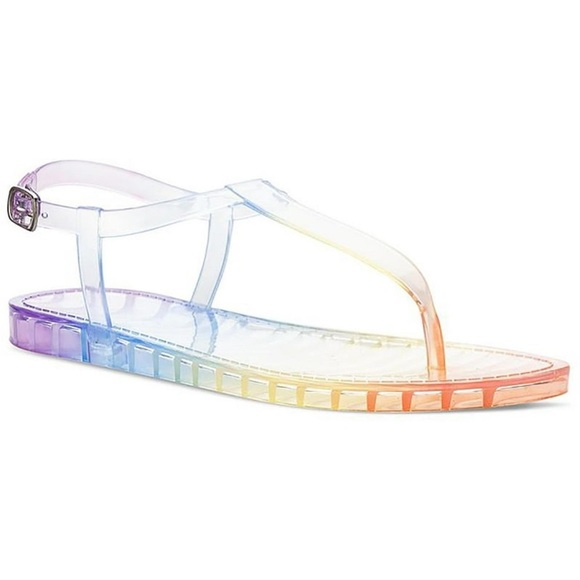 Women’s Sun + Stone Kristi 2 Multicolor Thong Slingback Jelly Sandals Size 11 US - Picture 1 of 9